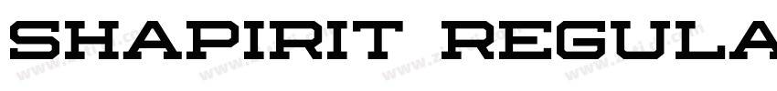 Shapirit Regular字体转换